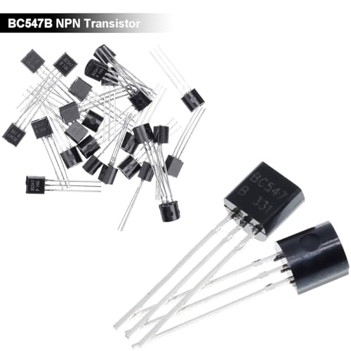 100pcs Transistor BC547 BC547B TO-92 NPN Transistor 50V 0.1A 100mA 625mW with 100pcs 1K 1/2W Ohm Resistor for Electronic Circuit