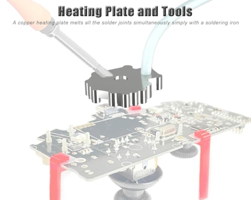 ElecGear 4x TMR Joystick and Desoldering Heating Plate Replacement for PS4 Controller, TMR Hall Control Stick and Solder Brads Repair Tools - (TMR-DS4FU) PS4 and others