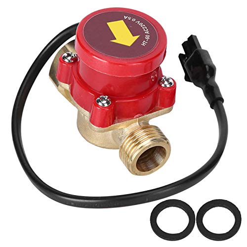 Flow Switch Pipeline 220V 60W Water Flow Sensor Switch Flow Sensor Electronic Pressure Automatic Control Switch for Shower Low Water Pressure