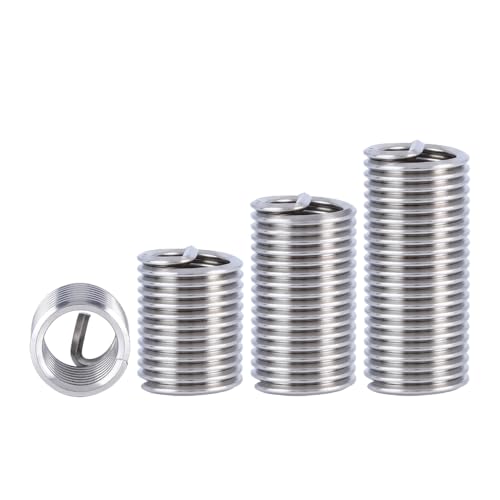 XunLiu 20-piece 7/16"-14 UNC helical thread inserts, 3D length, 304 stainless steel coils