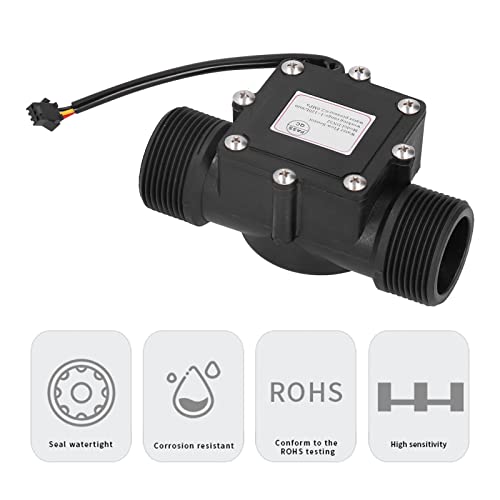 YF‑DN32 G1.25in Flow Meter Water Flow Sensor Pipe Water Flowmeter Counter DC3‑24V Hall Sensor for Water Heaters Drinking Fountains