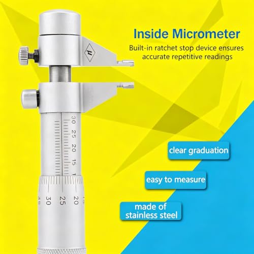 Inner Diameter Micrometer Centimetre Card Measuring Tool Spiral Micrometer Measuring Tool 5-30mm