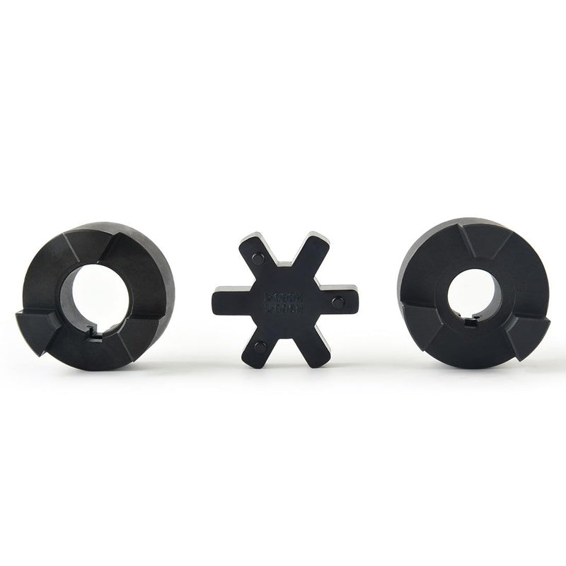 [Australia - AusPower] - 3/4" to 1" L090 3-Piece L-Jaw Coupling Set & Buna-N NBR Rubber Spider for Log Wood Splitter 