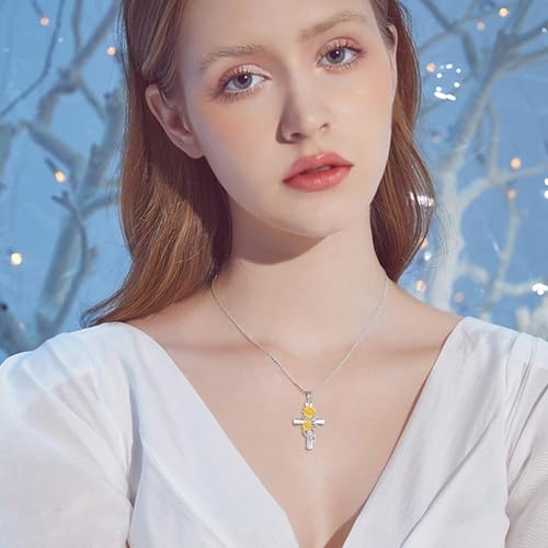 Urn Necklace for Ashes Sterling Silver Cat Horseshoe Sunflower Necklace Jewellery Cremation Jewellery Remembrance Condolence Gift for Loss Memorial for Women