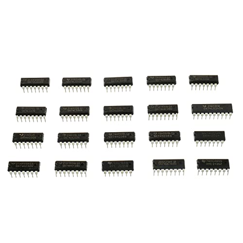 BOJACK 20 Values 50pcs SN74LS and SN74HC Series Low Power Logic IC Chip Assortment Kit for IC Chip Work