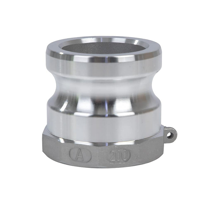 [Australia - AusPower] - 2 pcs Aluminum cam lock fittings (2" Part A) cam groove hose fitting camlock fittings, Male Adapter Female NPT Thread camlock fitting (2) 2 