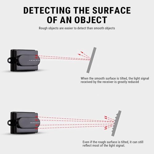 Non-Contact Photoelectric Infrared Sensor, 5-12V Optical Proximity Sensor XKC 001A T-Z12 for Smart Home and Measuring Devices