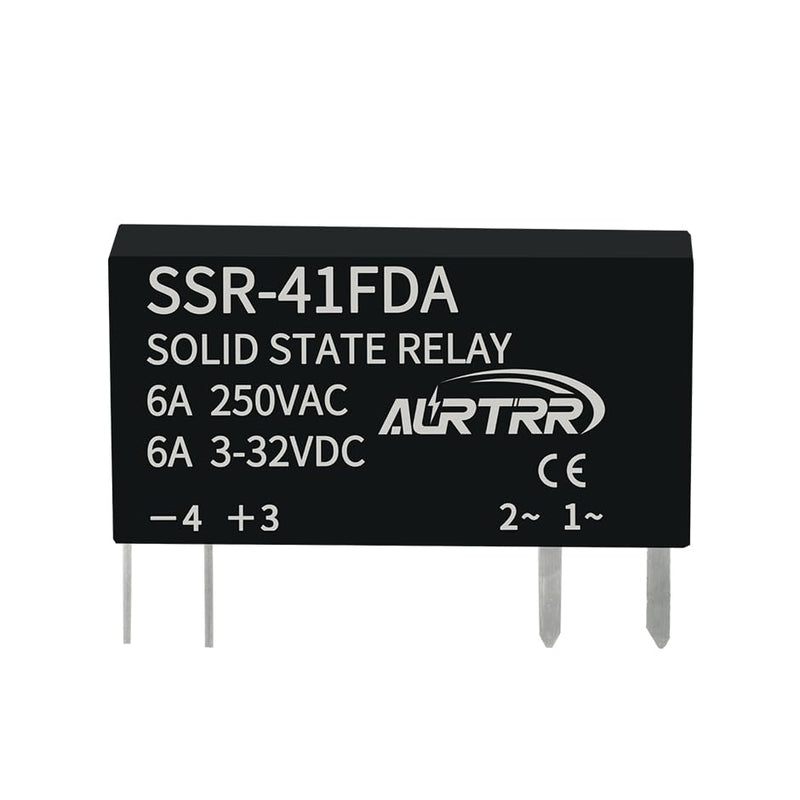 (10pcs)12V 5V 3v 3.3V Solid State Relay 41fda,Dc to Ac,Input 3-32vdc,Output 24-250VAC,0.8amp,Non-Contact,Mini,Slim,Micro for ESP32 Raspberry Pi small 10pcs DA