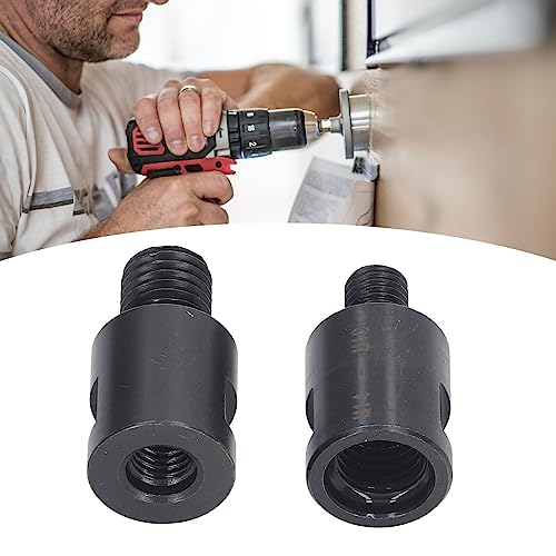 [Australia - AusPower] - Core Drill Adapter Screw Thread Adapter 2-Piece Thread Converter, Adapts M10 to M14 and Extension Rods, Stainless Steel Angle Grinder Converter for Angle Grinder Drill 