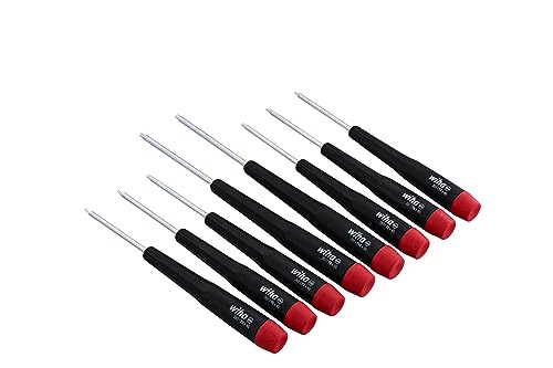 Wiha 26799 8-piece Torx screwdriver set with red handles on a white background