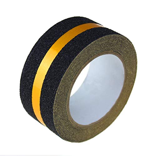 Anti Slip Traction Tape with Reflective Stripe,Yellow Reflective Anti Slip Safety Grit Non Slip Tape Highest Traction 1.97 Inch x 16.4 Foot,Anti-Slip Tape, Floor tape,stairs Tape,Safety Tape