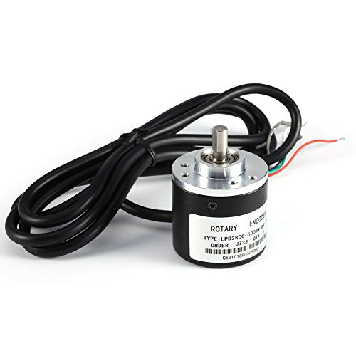 600P/R Incremental Encoder, 2-Phase Photoelectric Encoder, 5V-24V, Wave 6mm Encoder, Wide Voltage Power Supplies