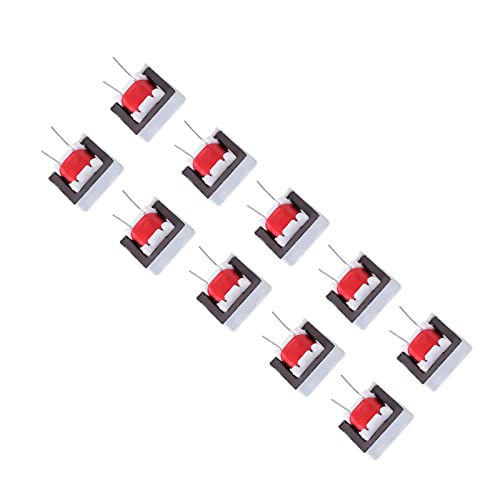 Oumefar 10pcs/pack EI14 High Efficiency Audio Isolation Transformer 600:600 Ohm 1:1 Audio Transformer for Automatic Control Ohm Transformer