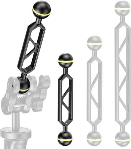 Sea frogs 2PCS 5 Inch Dual Ball Arm for Underwater Lighting 5.0" Double Ball Arm, 2pcs