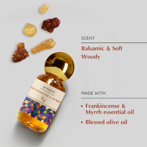 Aromafume Frankincense & Myrrh Anointing Oil, 9ml, Christian Gifts 0.3 Fl Oz (Pack of 1)