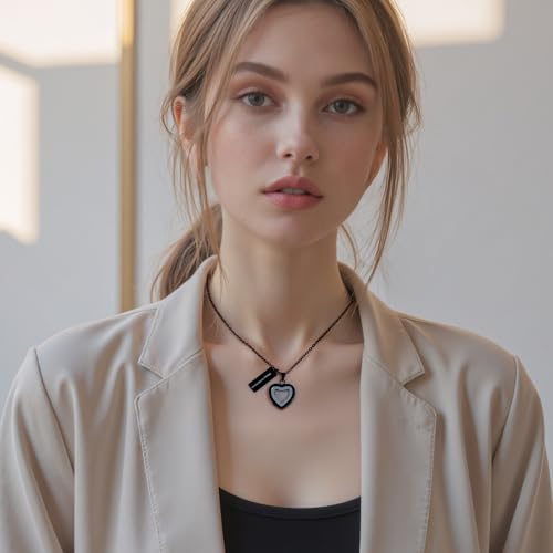 Glass Heart Cremation Urn Necklace for Ashes Stainless Steel Memorial Ash Pendant Keepsake Jewelry Cremation Jewelry for Women