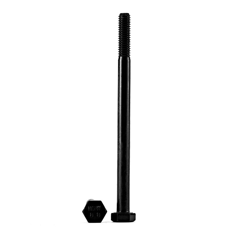 [Australia - AusPower] - M6-1.0 x 100mm Heavy Duty Hexagon Bolts Hex Head Screws, 8.8 Grade Alloy Steel, Black Oxide Finish, Metric Machine Partially Threaded, 10PCS M6-1.0 x 100mm(10PCS)Partially Threaded 