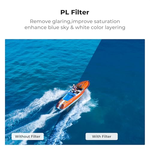 K&F Concept ND PL UV Filter Set Compatible with DJI Flip, 6 Pack UV PL ND8 ND16 ND32 ND64 Neutral Density & Polarizing & UV Protective Filters, HD Optical Glass Multi-Coated Filter UV+CPL+ND8+ND16+ND32+ND64