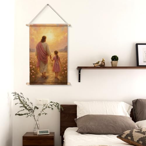XIPLUM Christian Jesus Walking Wall Art Follow Me Jesus Wall Decor