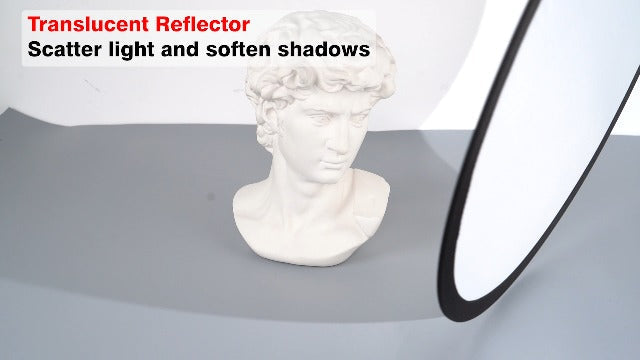 UTEBIT 24"/60cm Reflector Photography with Stand, Include Light Clamp & Bag 24 inch