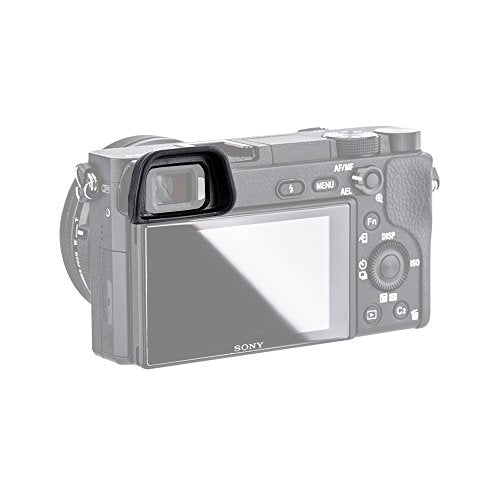 JJC 2-Pack FDA-EP10 Soft Viewfinder Eyecup Eyepiece Eye Cup & 2 Pack FA-SHC1M Hot Shoe Cover Cap for Sony A6300 A6100 A6000 Cameras