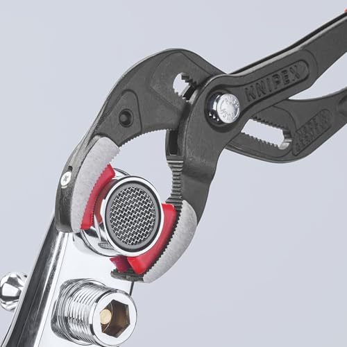 KNIPEX 81 11 250 slip-joint pipe gripping pliers with replaceable plastic jaws