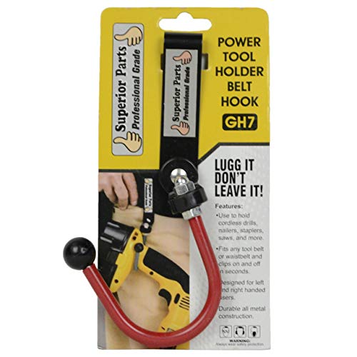 Superior Parts GH7 power tool holder belt clip BL1 replacement, 4-pack tool holsters