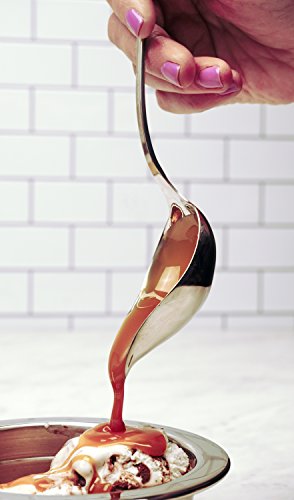 RSVP International Endurance Culinary Sauce Spoon, Mini Ladle with Gravy Pour Spout, Dishwasher Safe, 18/8 Stainless Steel, 9x1.75x2" 9x1.75x2"