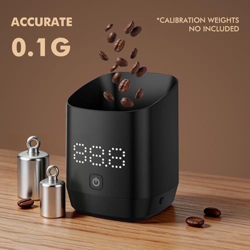 Digital Coffee Scale, Digital Coffee Dosing Cup and Scale, 500g/0.1g