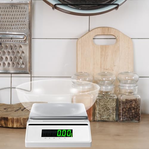 STOBOK 2Pcs Kitchen Scale Tray Plastic Round Pan with Capacity Mark for Food Weighing and Baking Cooking Accessories