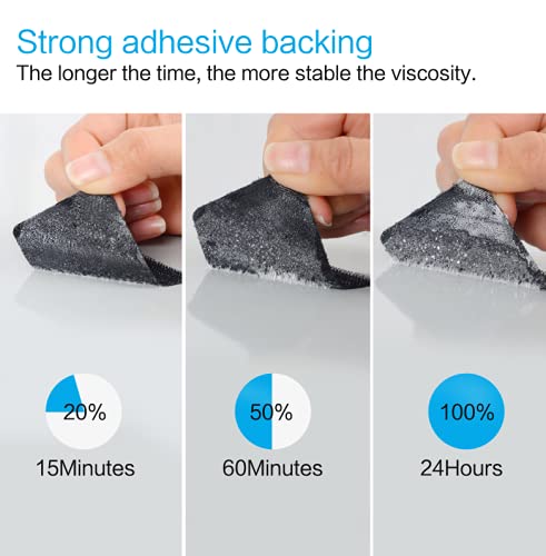 [Australia - AusPower] - Industrial Strength Sticky Back Fastener | 2 x 6 Inch 6 Sets | Interlocking Tape Mounting Tape for Carpet, Couch Cushions, Pedal Board - Black 2 inch x 6 inch - 6 Sets 