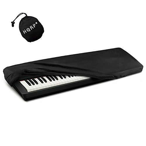 HQRP Sustain Pedal Foot Switch Style and HQRP Elastic Dust Cover compatible with Yamaha DGX-230 EZ-220 Keyboards