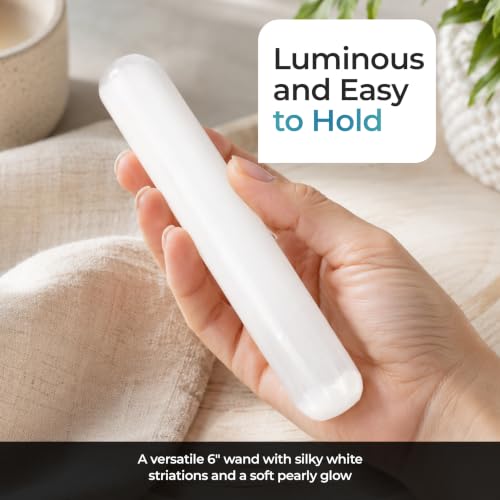 Wish Well Selenite Crystal Wand, 6” Polished Selenite Wand