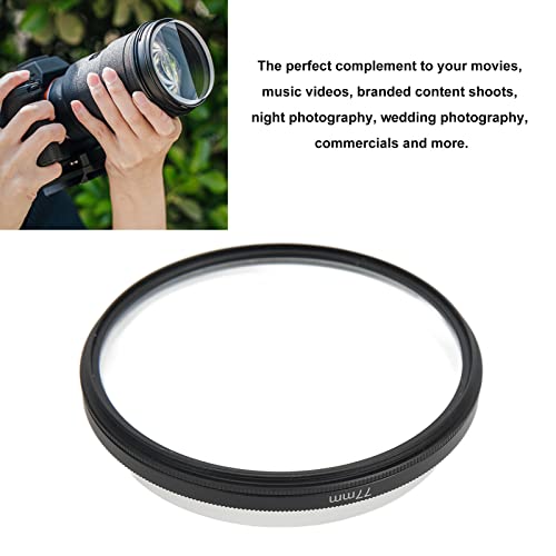 77mm Fractals Photography Prism, Ghost Cinematic Effect Filters Double Sided Special Effects Filter, for Portrait Photography Video Vlog