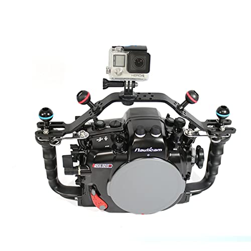 nitescuba NS10-H Underwater Camera Housing Carrier Aluminum Material with Extra Two Ball Mount and Tripod Mount Adaptor for gopro Suitable for nuaticam housing and NS10 Tray