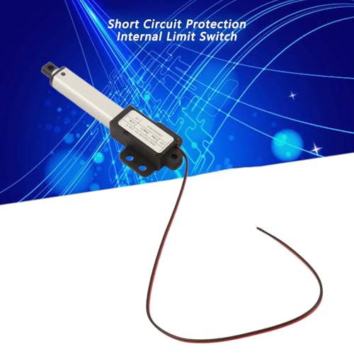 12V DC Miniature Linear Actuator 50mm Stroke 4mm/s Speed 150N Force Aluminium Alloy Electric Automotive Industry Stroke 50mm-4mm/s-150N