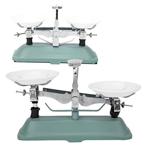 [Australia - AusPower] - Fdit Mechanical Scales Double Tub Scales Tray Table Scales for Laboratory Lessons Physics Accessories Various Weights (100 g) 100G 