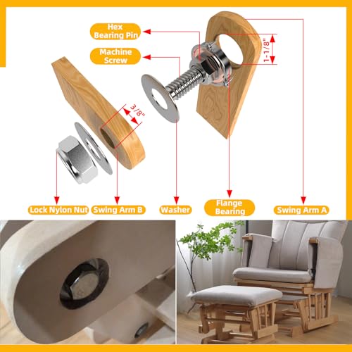 Akso Aoyupe 304 stainless steel valve stem rocker arm bearing assembly with integrated shaft and installation hardware