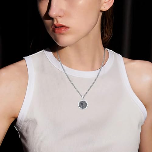 Saint Michael Necklace for Men Women 925 Sterling Silver St Michael Necklace with Stainless Steel Chain St. Michael the Archangel Necklace Saint Michael Pendant Necklace