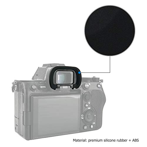 2 Pack Soft Silicon Camera Eyepiece Eyecup for Sony A7M5 A7 V A7 VI A9 III A7R V A7R6 A7R5 A7 IV A7M4 A7S III A1 A7V ILCE-1 A7SIII A7S3 Camera, Replace Sony FDA-EP19 Rubber Eyecup