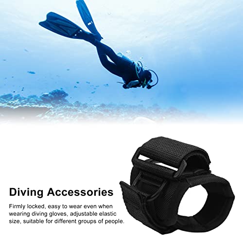 HERCHR Diving Flashlight Glove, Adjustable Flashlight Holder with Wrist Strap, Universal Torch Holder for 1-1.5 Inch Underwater Flashlights, Diving Accessories for Underwater Activities
