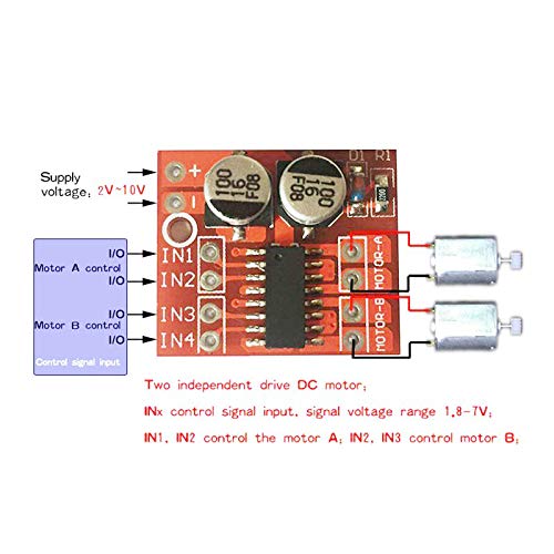 Hailege 5pcs 1.5A 2-Way L298N L298 DC Motor Driver Drive Board Dual H Bridge PWM Step Speed Controller Driver Module