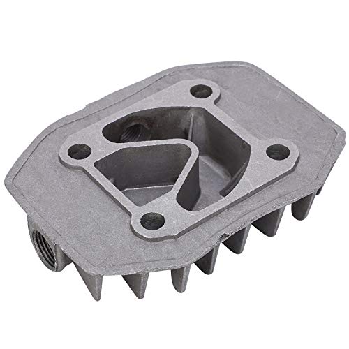 2Pcs Air Compressor Cylinder Head, Small 2.5/3P Aluminum Cooling Cooling Cylinder Head Parts Accessories 48mm x 62mm