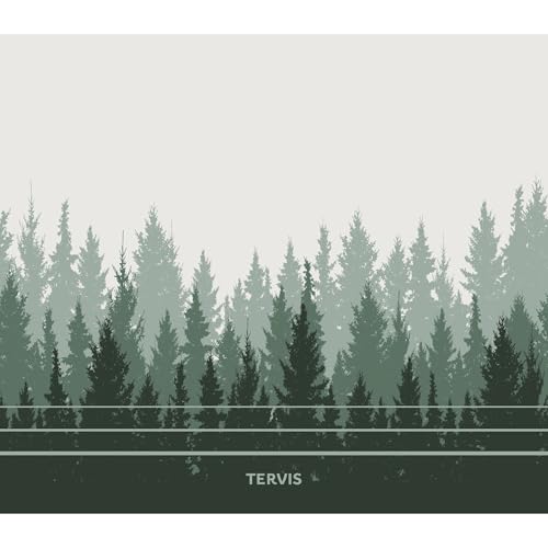 Tervis Venture Water Bottle Green on Green Forest Made in USA Double Walled Insulated Tumbler Travel Cup Keeps Drinks Cold & Hot, 36oz, Stainless Steel