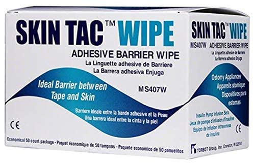[Australia - AusPower] - Torbot IM074407W314832 Group Inc Skin Tac"H" Adhesive Barrier Prep Wipe, Liquid Form, Latex-Free, Hypo-allergenic (Box of 50 Each), 1 Pack 