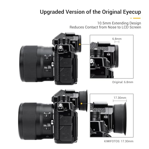 DK-33 Soft Rubber Eye Cup Eyecup Eyepiece Viewfinder Extender for Nikon Z8 Z9 Zf Cameras, Replace Nikon DK-33 Eyecup