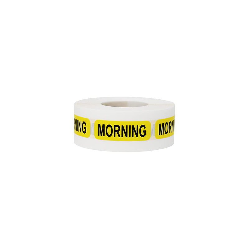 Morning Medical Medical Healthcare Labels 0.5 x 1.5 Inches in Size, 500 Labels on a Roll 0.5 x 1.5" Rectangle