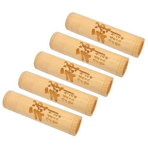 5PCS Scattering Urns, Mini Ash Scattering Tubes for Pets, Bamboo Scattering Urn Small Cremation Ashes Keepsake, Extra Small Scattering Tubes