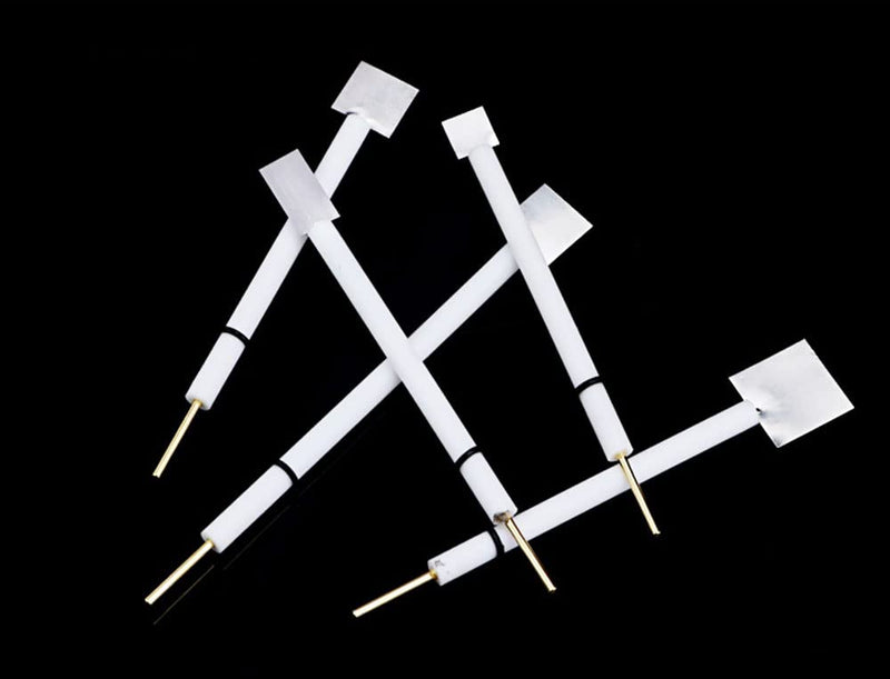 [Australia - AusPower] - Platinum Electrode, Electrochemistry Electrolytic Analysis Pt Electrodes, Purity 99.99% Platinum Plate Electrode, Coated with PTFE Insoluble Anode for Substance Analysis 1 Pcs (10X10X0.1mm) 10*10*0.1mm 