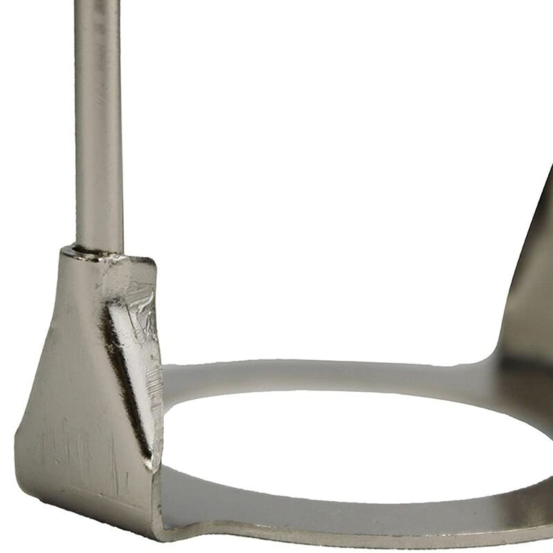 [Australia - AusPower] - 6 Inch Brass Lamp Harp Holder, Fits E26/E27 Light Base, Includes UNO Fitter Adapter, Detachable, Gold 1 